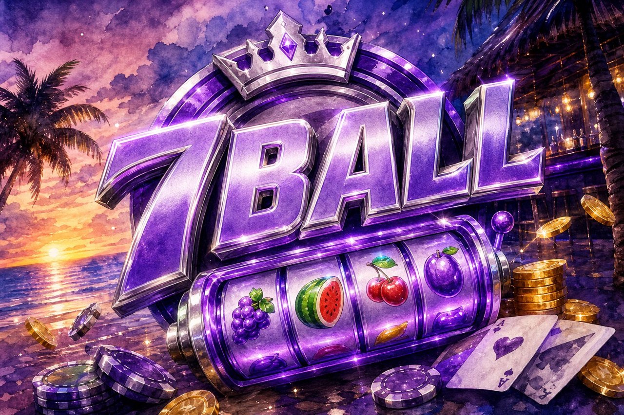 Giao diện trang chủ 7BALL với tông màu hiện đại và các biểu tượng game