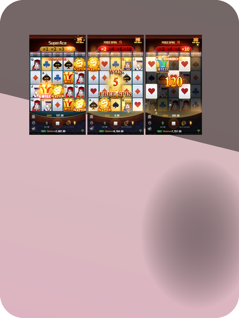 Super Ace · Giao diện trải nghiệm 7BALL